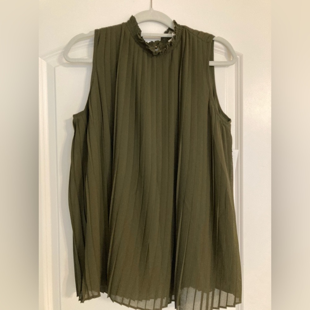 BRAND NEW with Tags NY collection green blouse size L